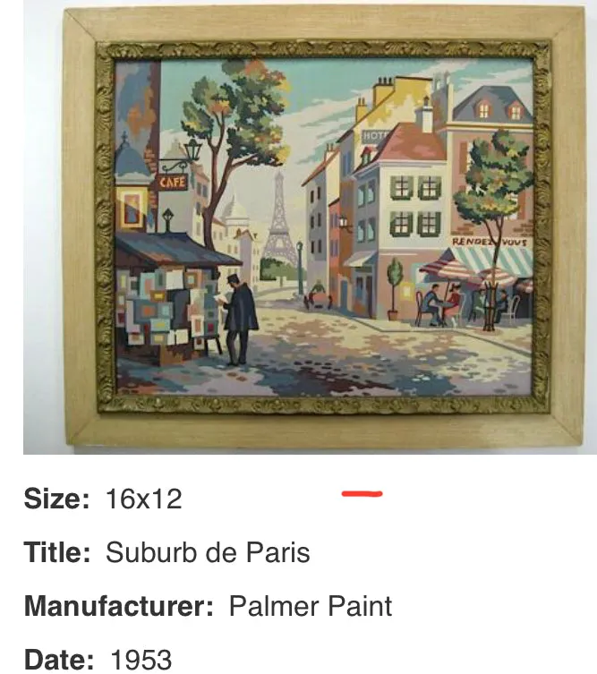 I  L💗ve Paris 💋 Paint by Numbers Kits