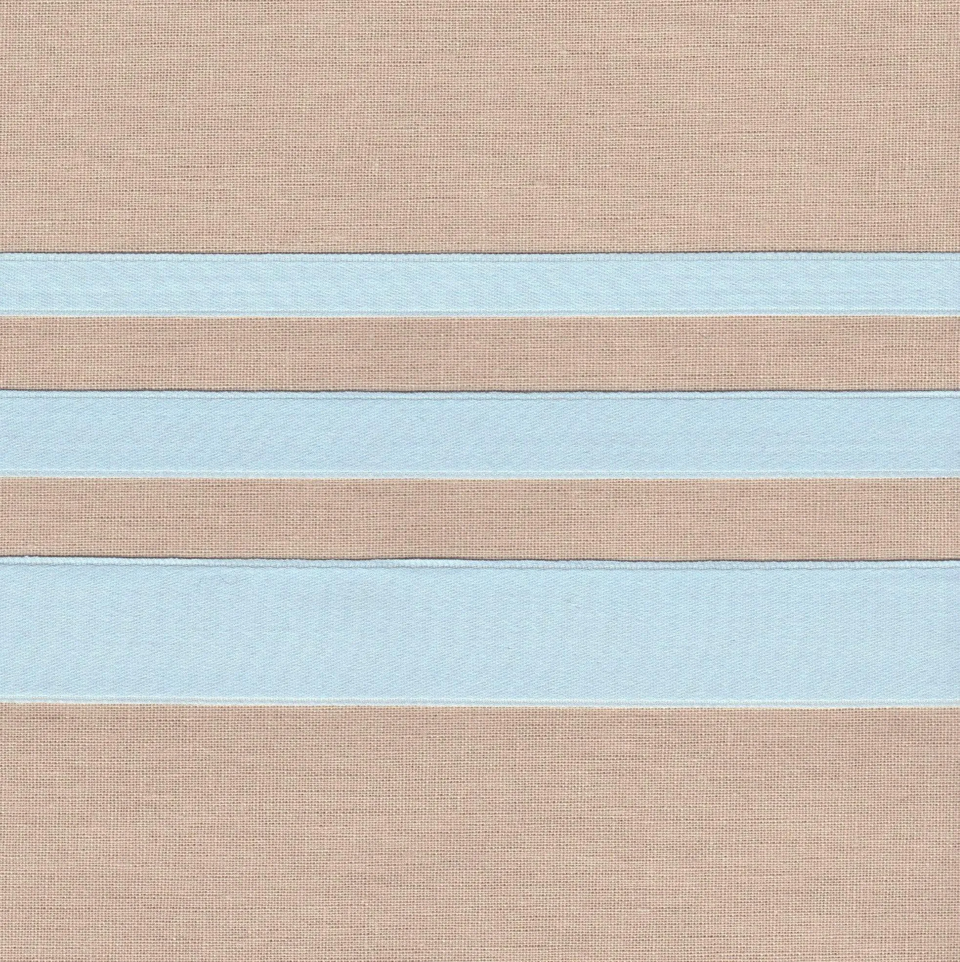 Ice Blue Cotton Ribbon with Satin Finish