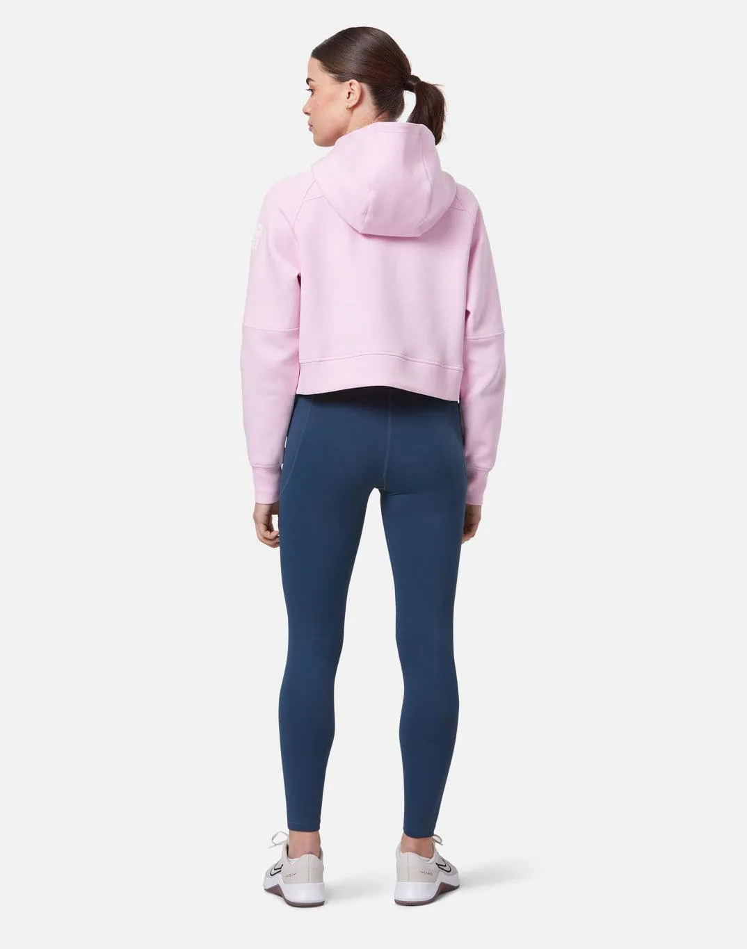 Ignite Half Zip Hoodie in Baby Pink