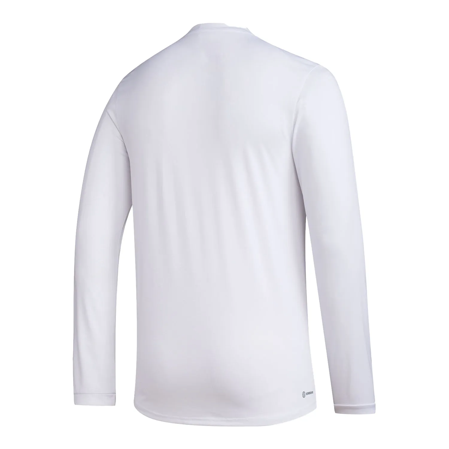 Indiana Hoosiers Adidas Pre-Game Logo Long Sleeve White T-Shirt