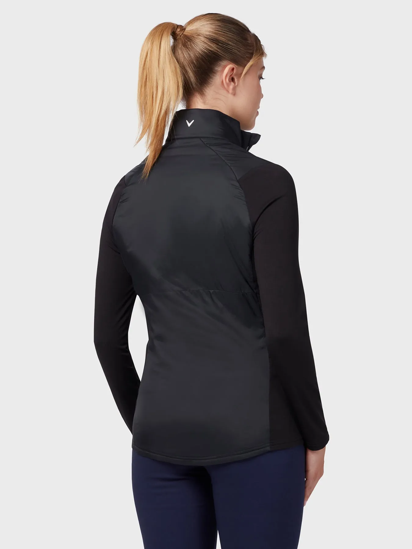 Insulated Aquapel 1/4 Zip Women's Sweater In Caviar