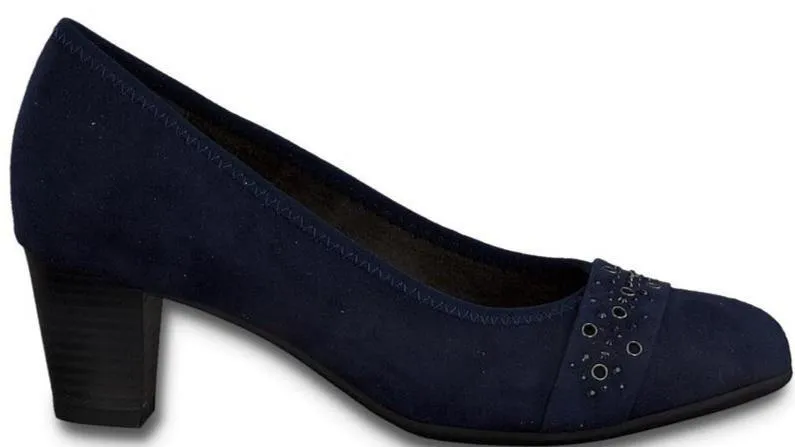 Jana-Softline Ladies Navy Court Shoe 22466-24