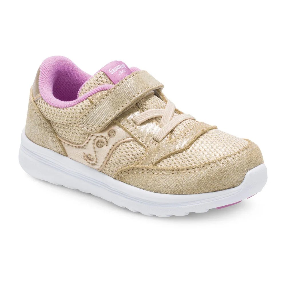 Jazz Lite A/C Kids Sneaker - Gold Sparkle