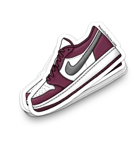 Jordan 1 Low "Bordeaux" Sneaker Sticker