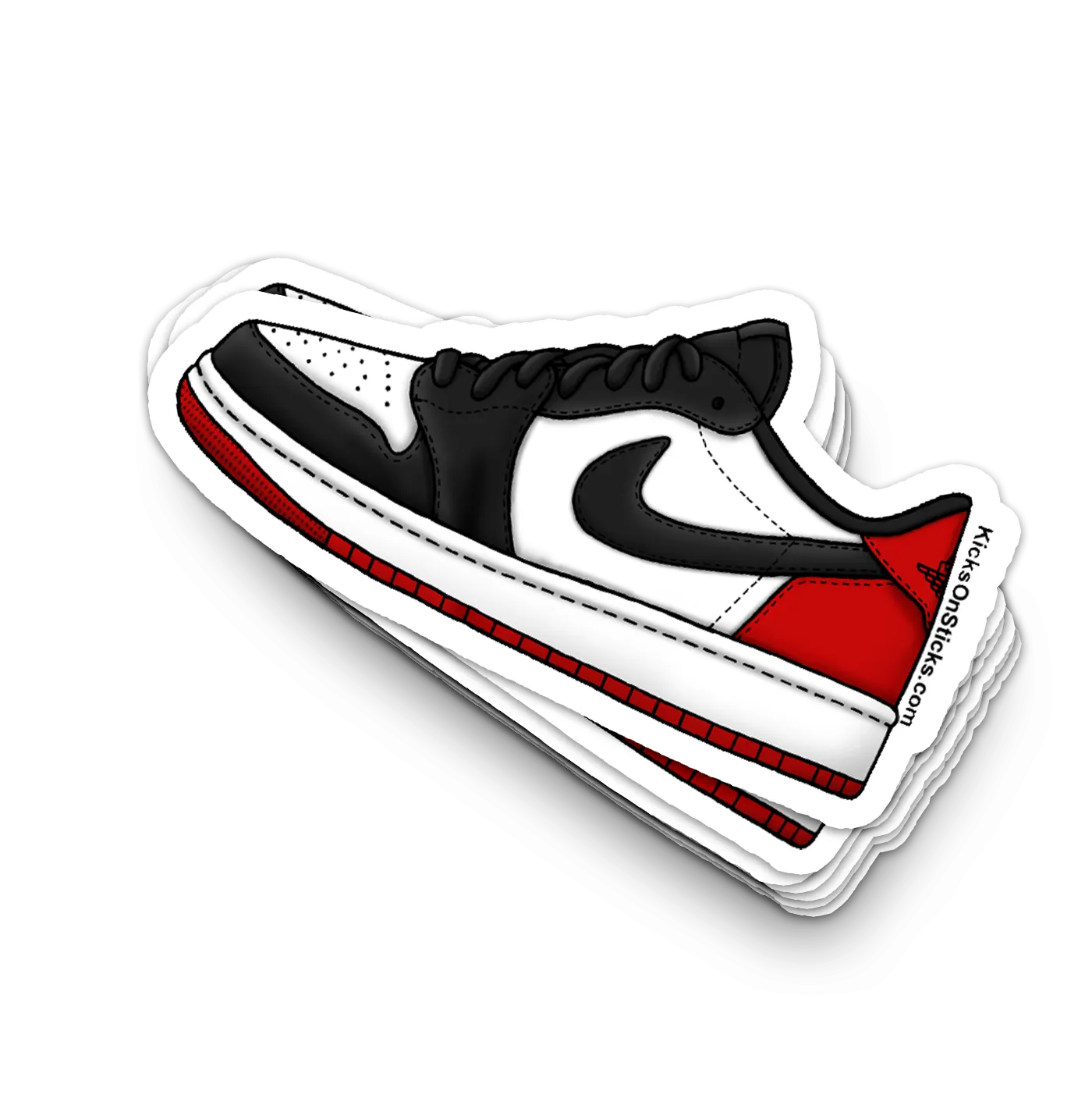 Jordan 1 Low "OG Black Toe" Sneaker Sticker