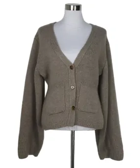 Khaite Taupe Cashmere Cardigan sz 6