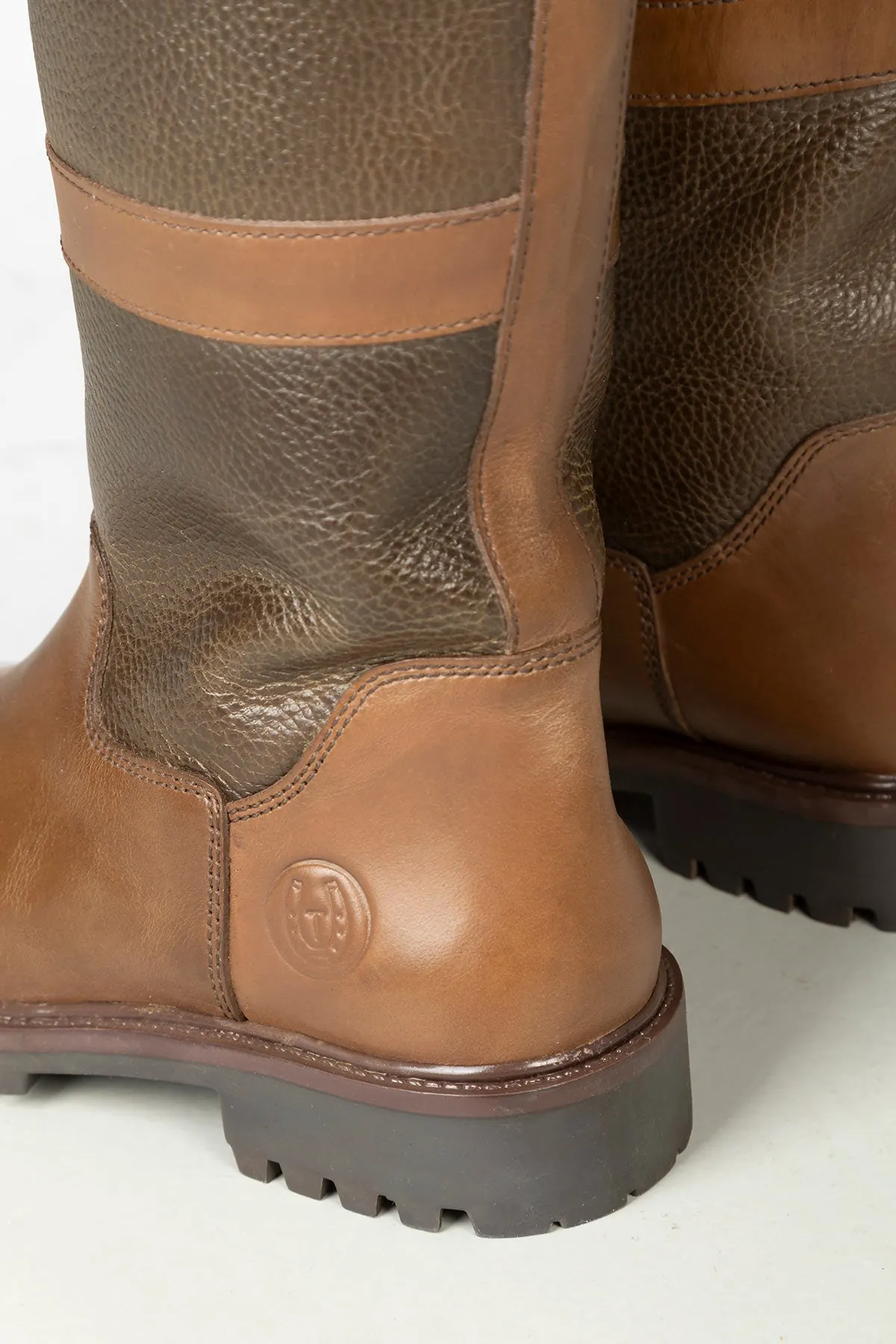 Ladies Tall Leather Boots - Tullymore