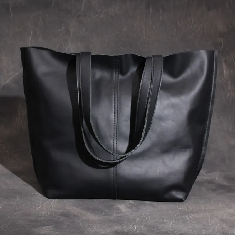 Large Tote Bag, Women's Handbag, Vintage Leather Bag, Shopping Purse 8932