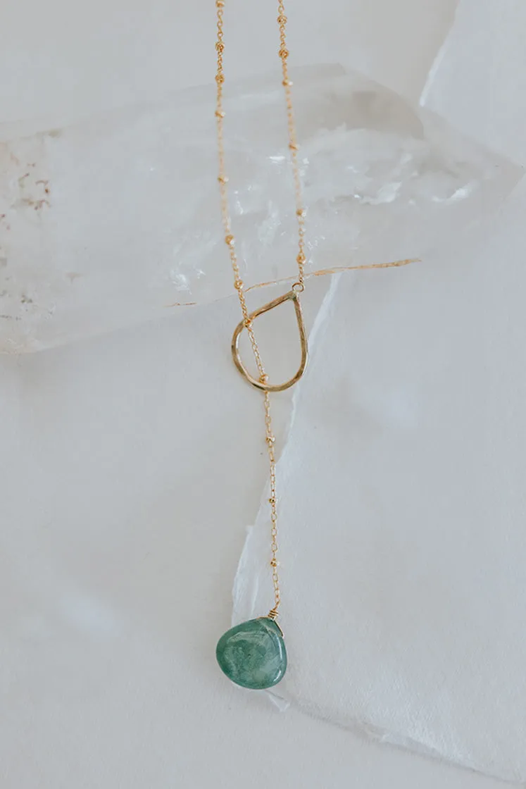 Lariat Necklace - Grandidierite