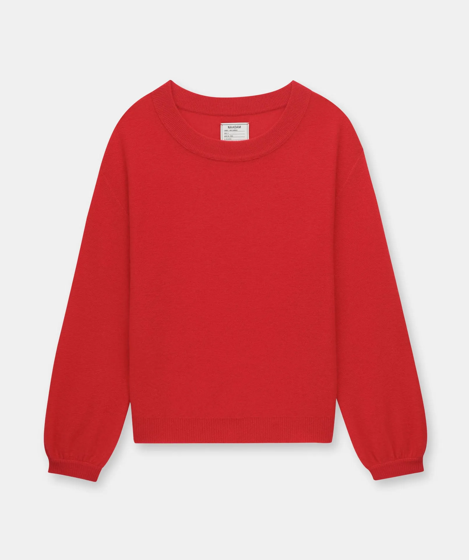 Lightweight Reversible Cashmere Wide Neck Sweater