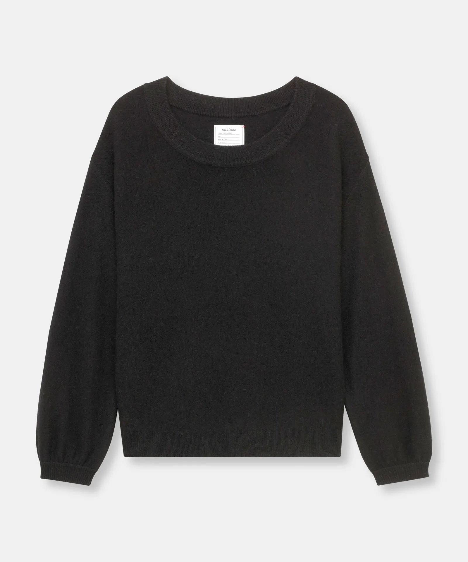 Lightweight Reversible Cashmere Wide Neck Sweater