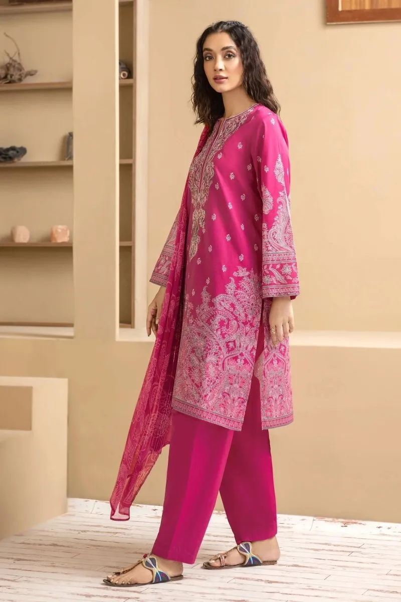 Limelight Embroidered Cambric Pakistani 3 Piece Suit LIM349