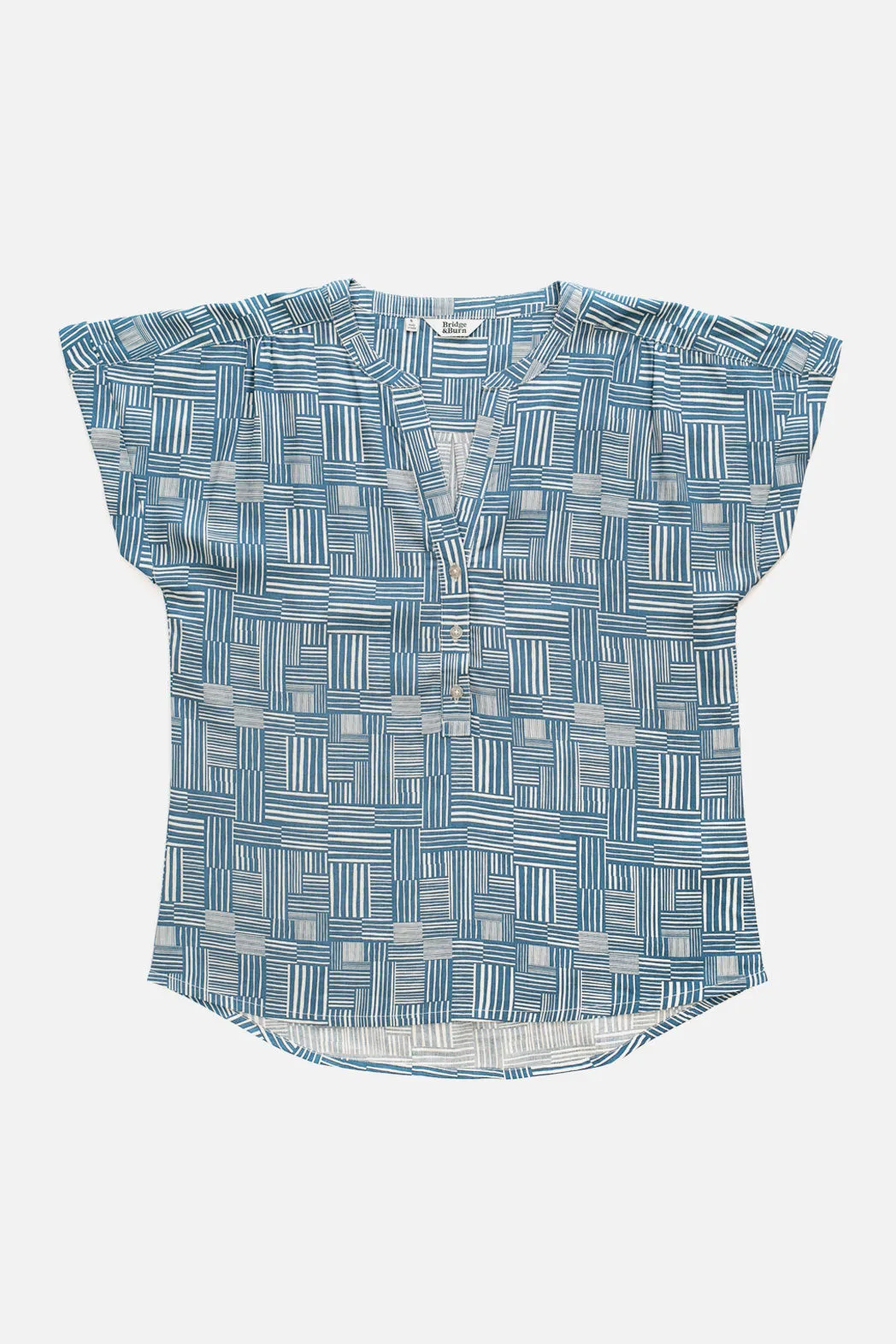 Lorre Blouse / Patchwork Print