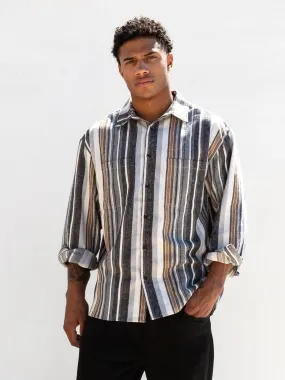 Lucca Stripe Shirt - Grey