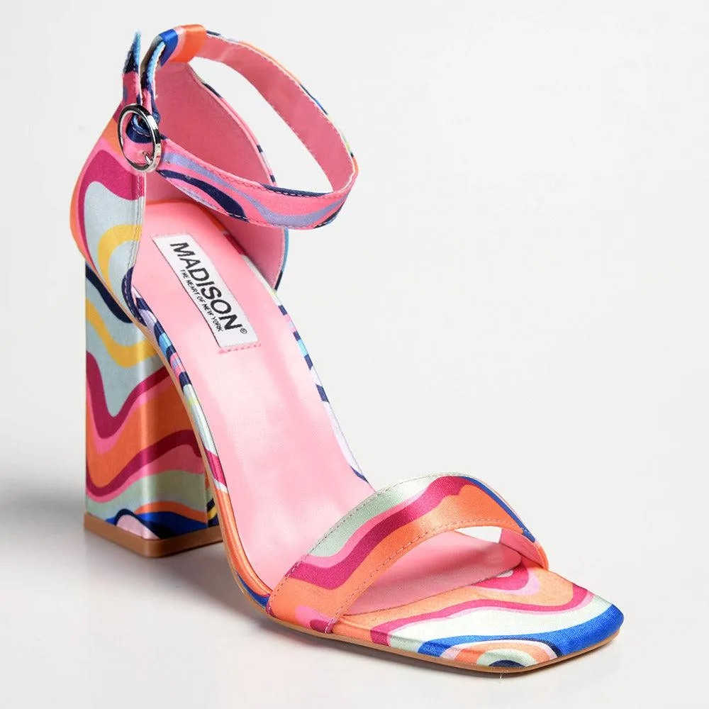 Madison Galaxy Block Heel Sandal - Pink