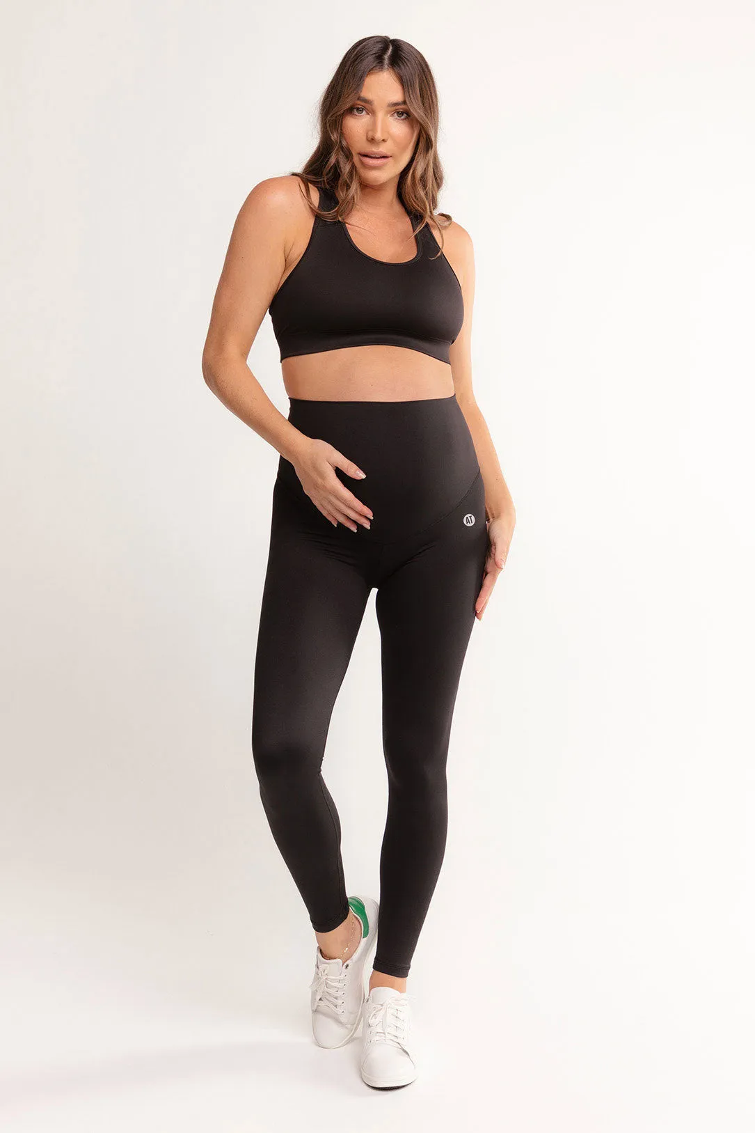 Mama Maternity Leggings Full-Length - Black