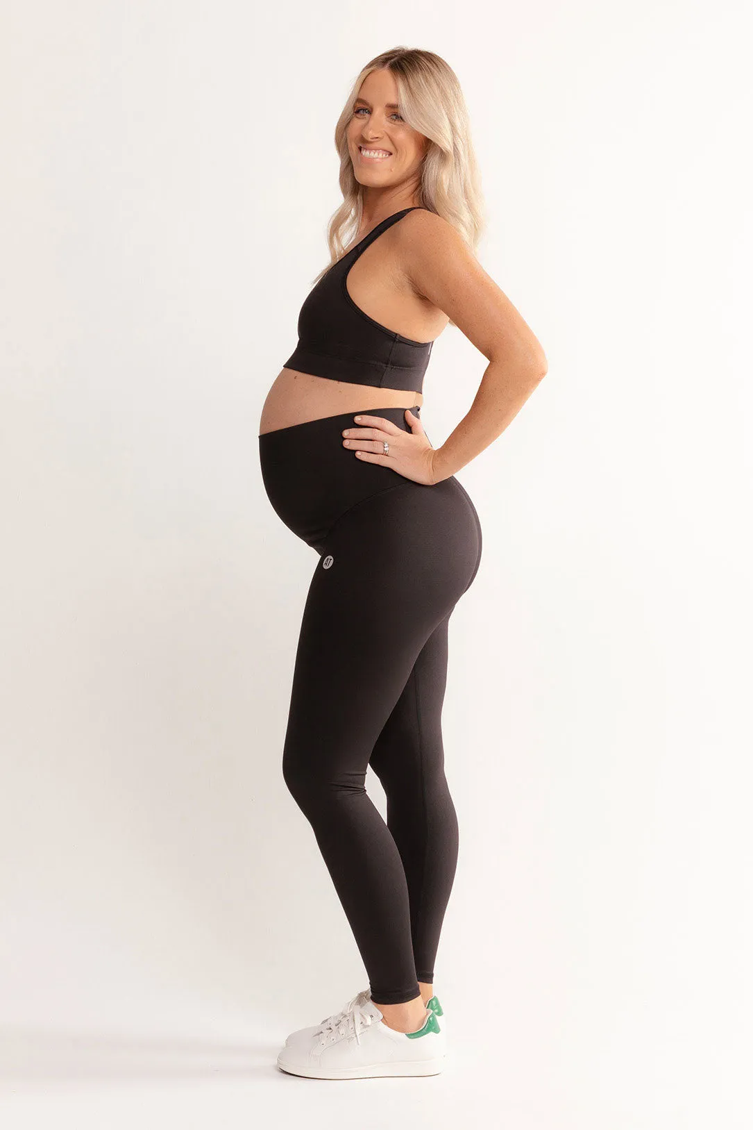 Mama Maternity Leggings Full-Length - Black