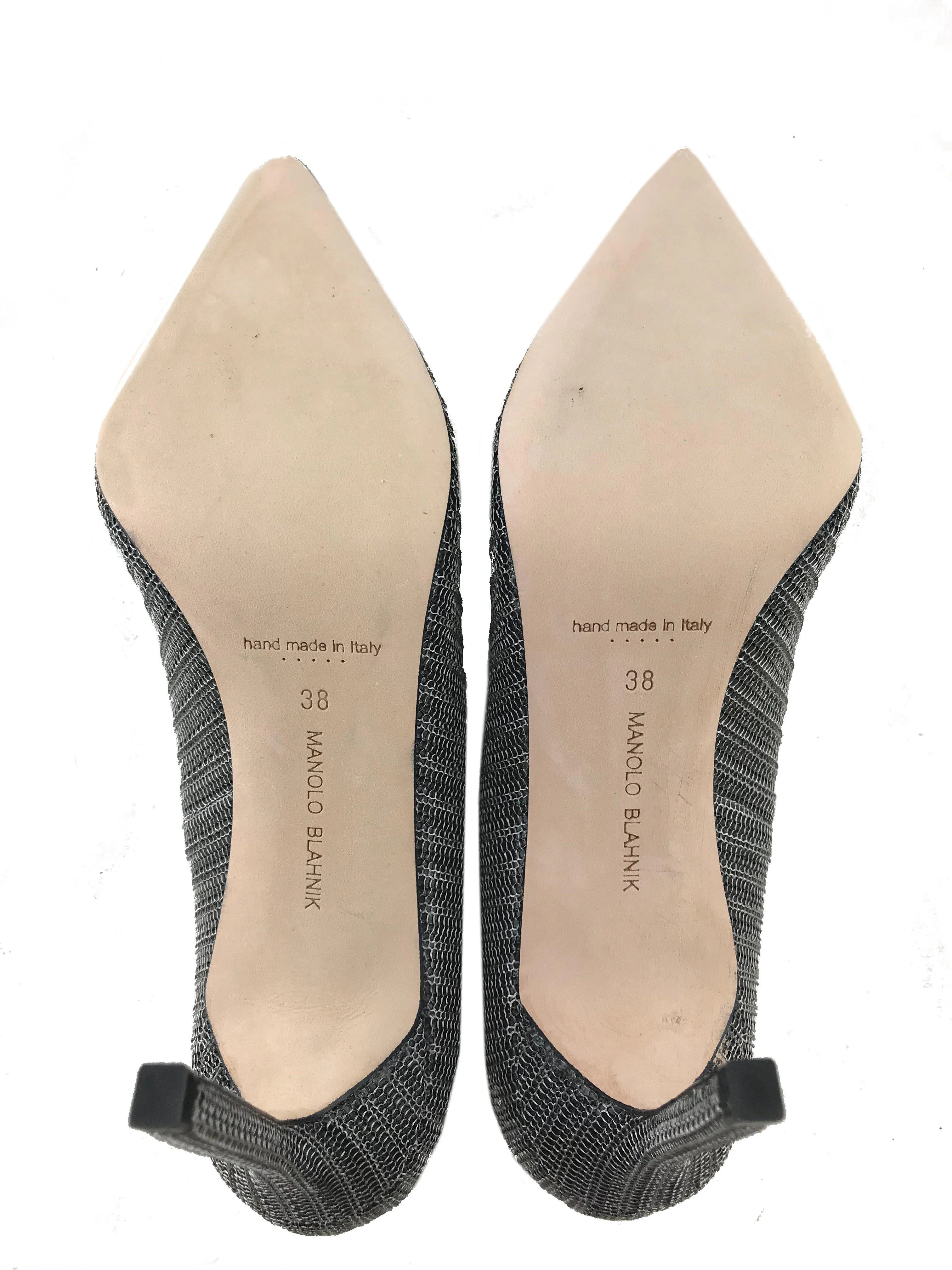 Manolo Blahnik BB Metal Pumps Size 8