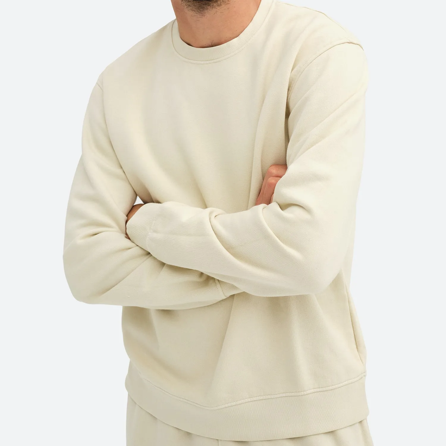 Men's Organic Fleece Crew Neck Sweatshirt