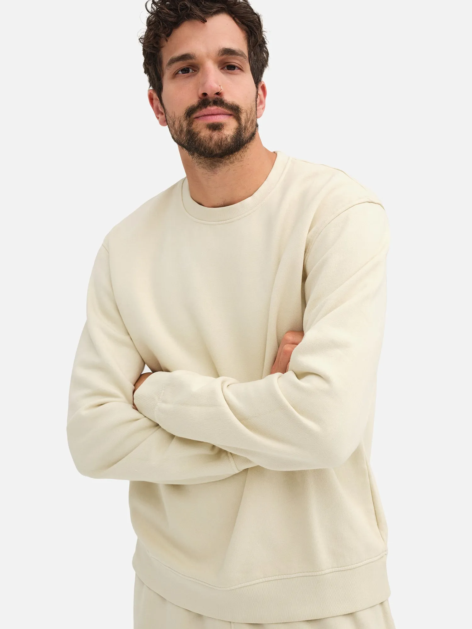 Men's Organic Fleece Crew Neck Sweatshirt