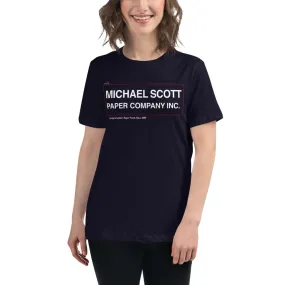 Michael Scott Paper Co. Women's Relaxed T-Shirt