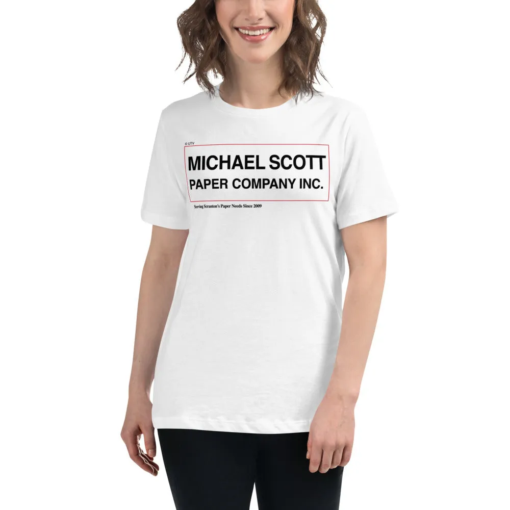 Michael Scott Paper Co. Women's Relaxed T-Shirt