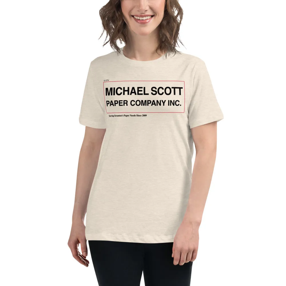 Michael Scott Paper Co. Women's Relaxed T-Shirt