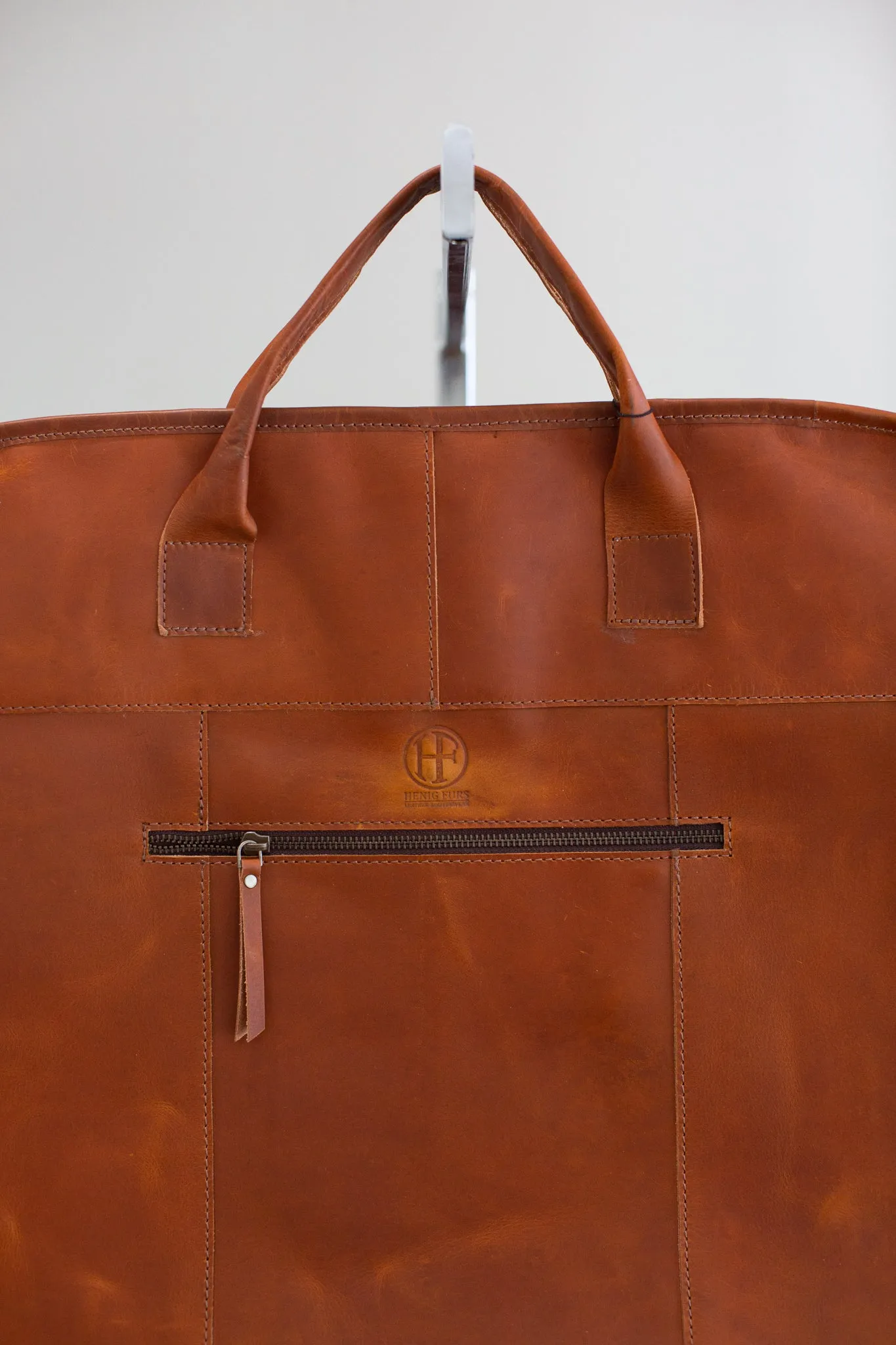 Michelle Leather Garment Bag