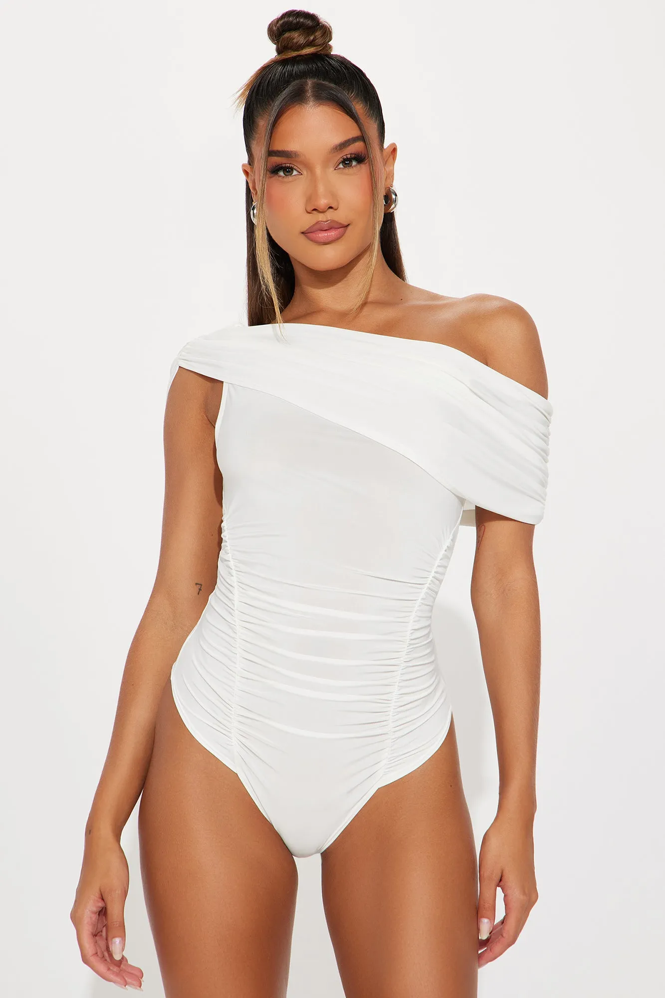 Michelle Off Shoulder Bodysuit - Ivory