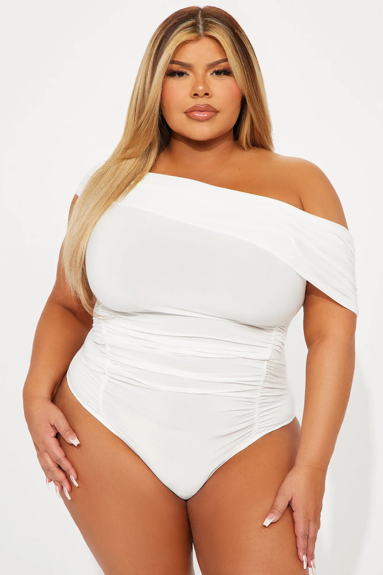 Michelle Off Shoulder Bodysuit - Ivory