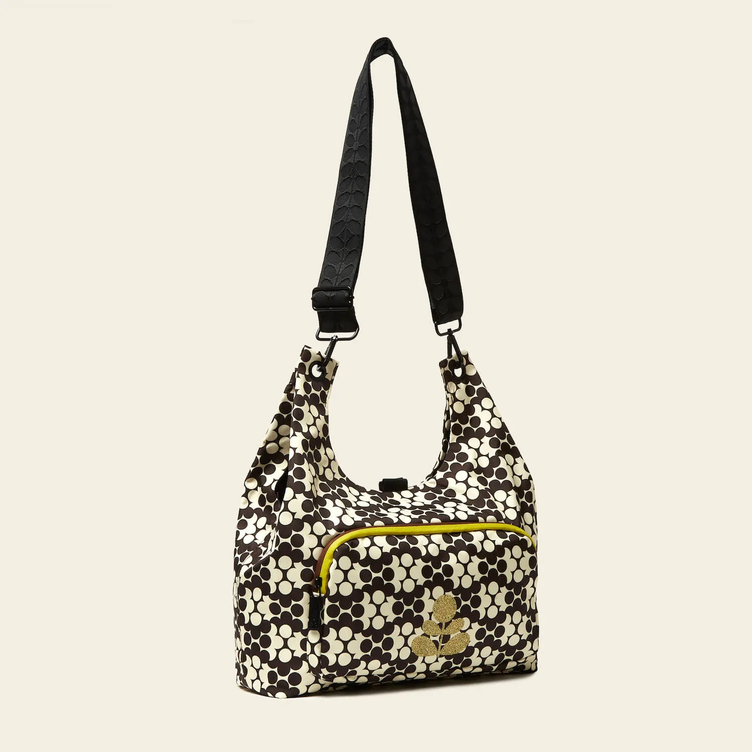 Midi Crossbody - Puzzle Flower Porcini