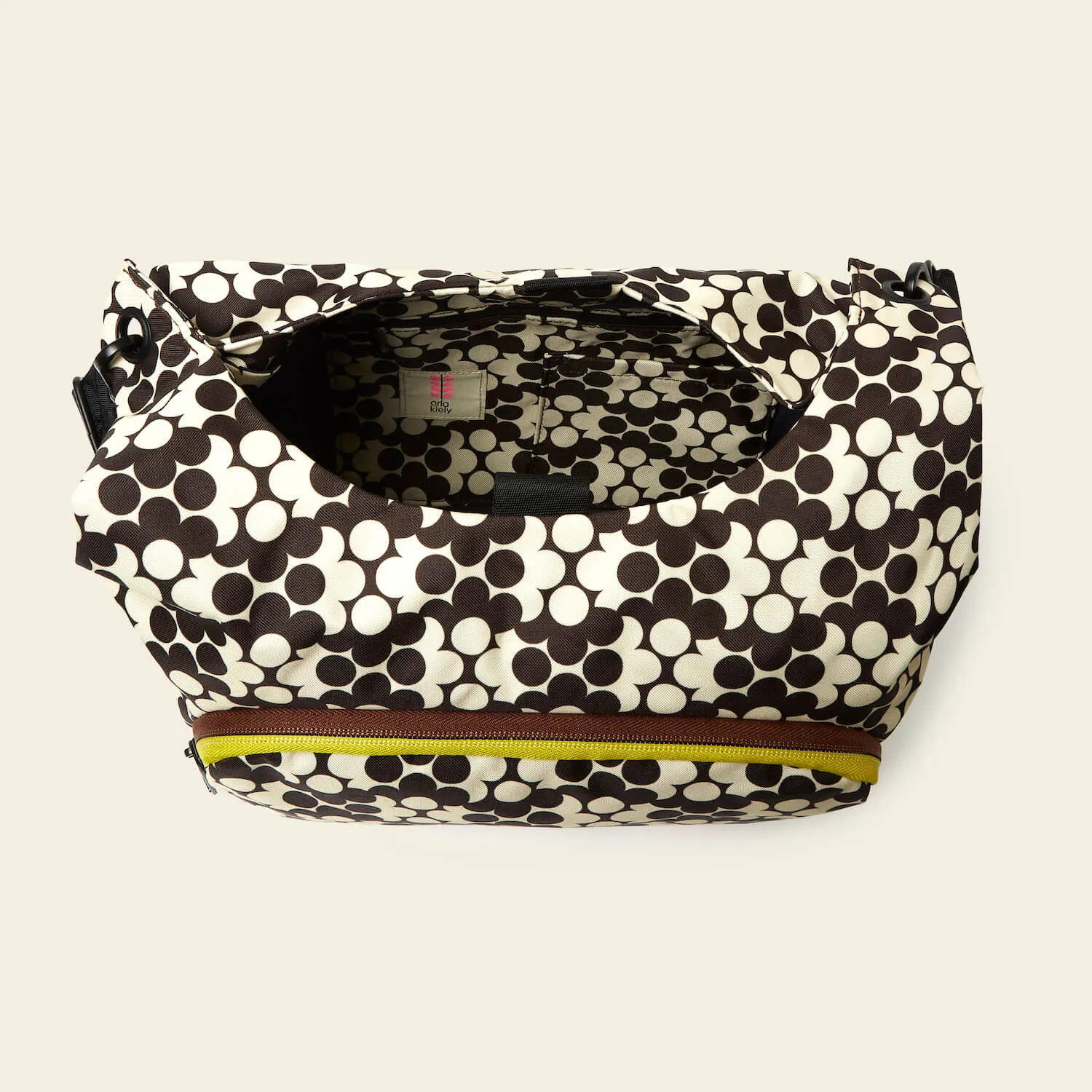 Midi Crossbody - Puzzle Flower Porcini