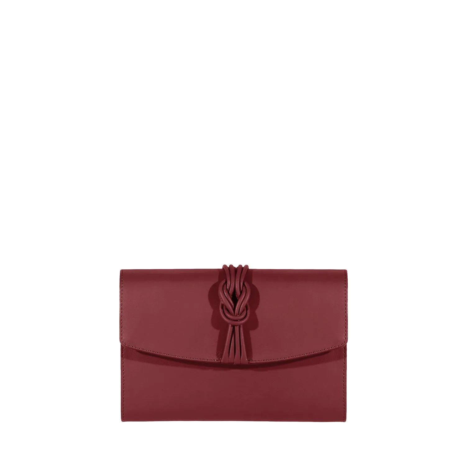 Midi Marylebone, Burgundy Clutch Bag