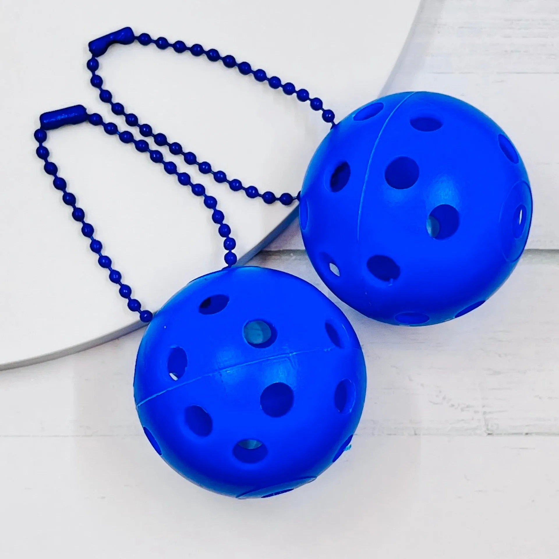 Mini Pickleball Bag Tags (Matching Chains) | Fun Pickleball Gifts