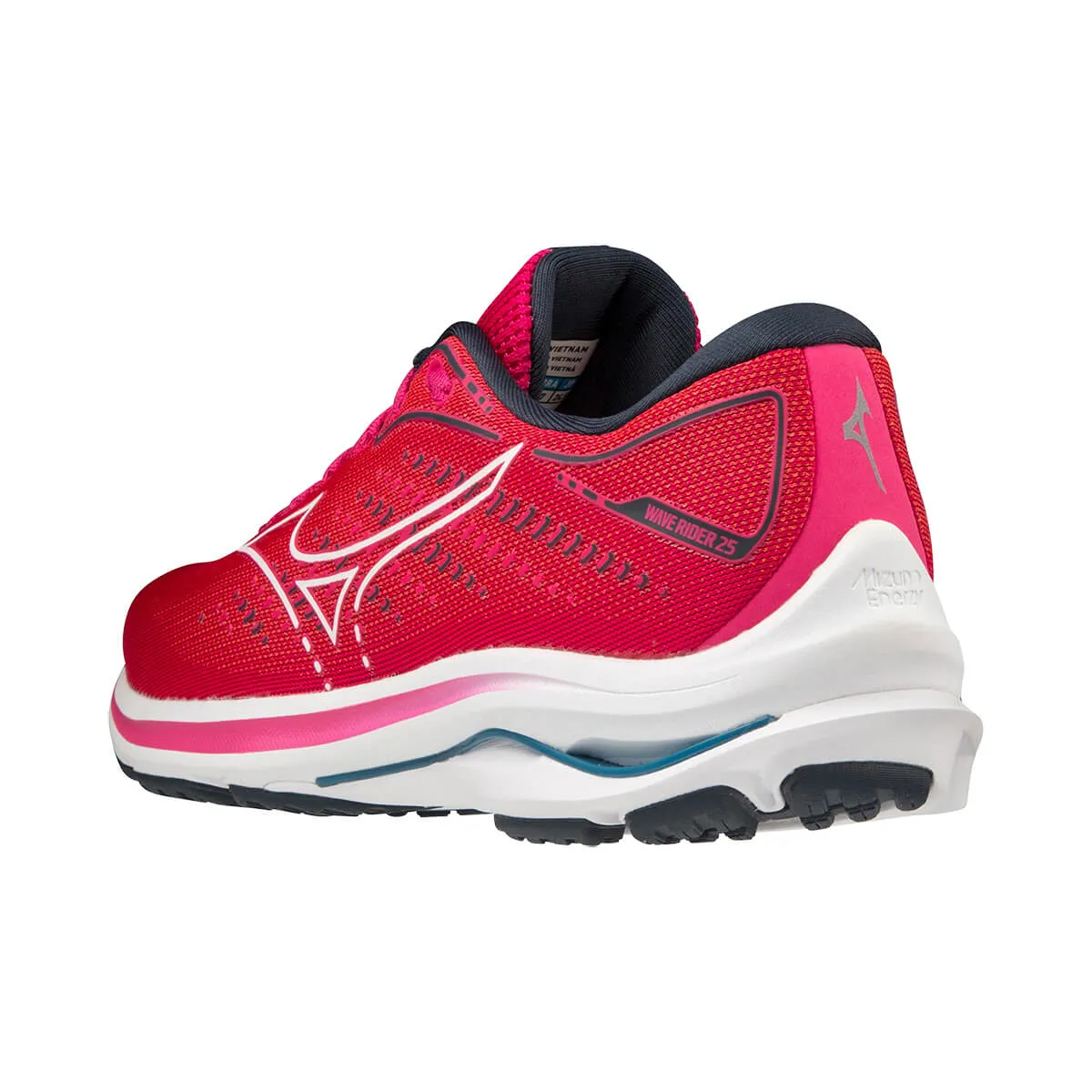 Mizuno Wave Rider 25 Womens | Ppeacock/wht/moroccanb