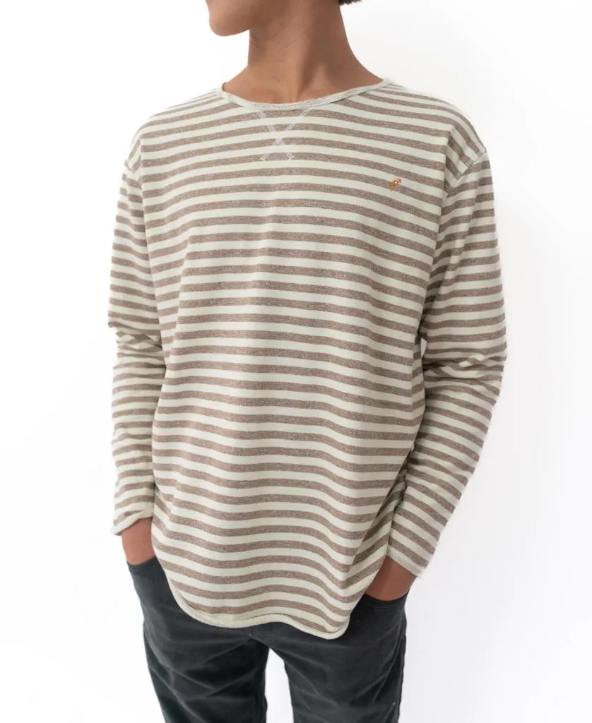 Mocha Stripe Rag Top