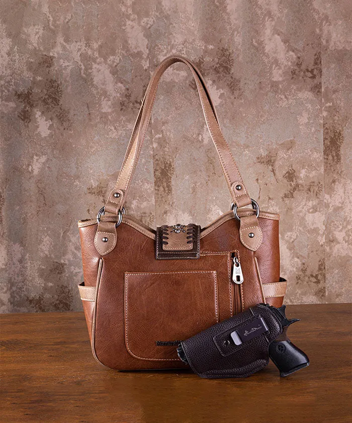 Montana West Cut-out Buckle Concealed Carry Tote Set