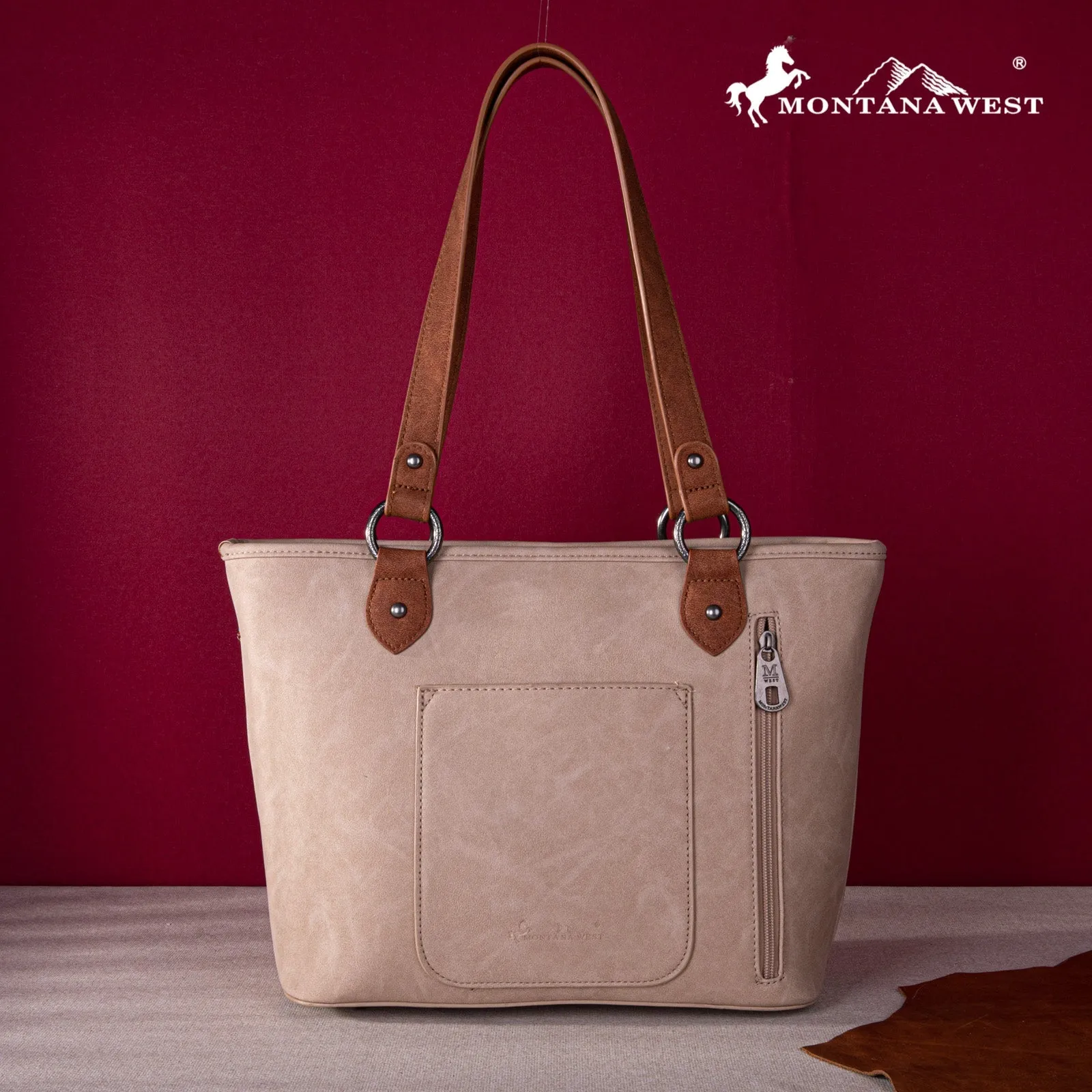 Montana West Embroidered Collection Concealed Carry Tote