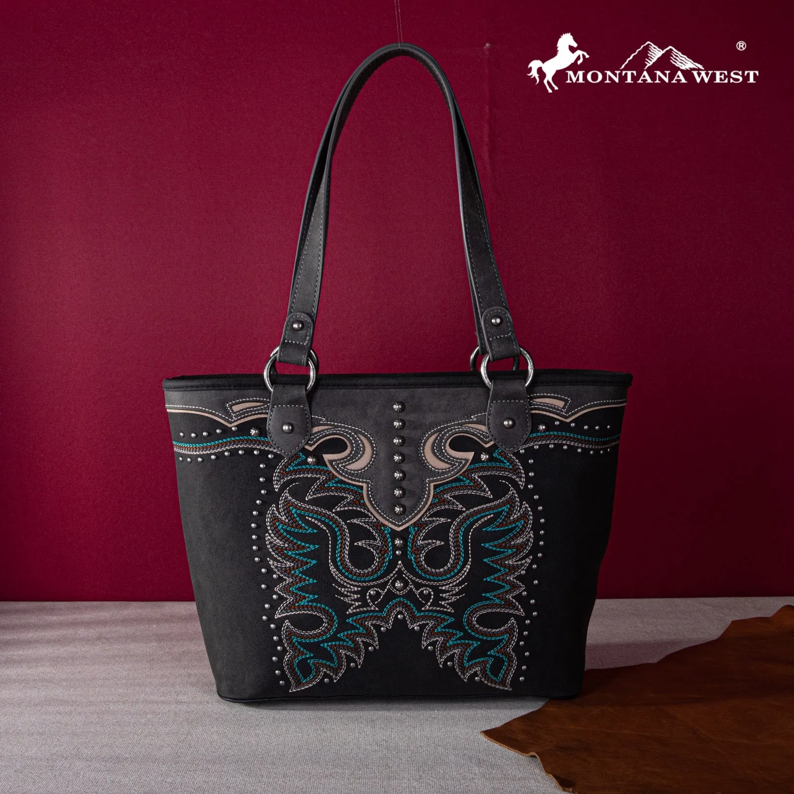 Montana West Embroidered Collection Concealed Carry Tote