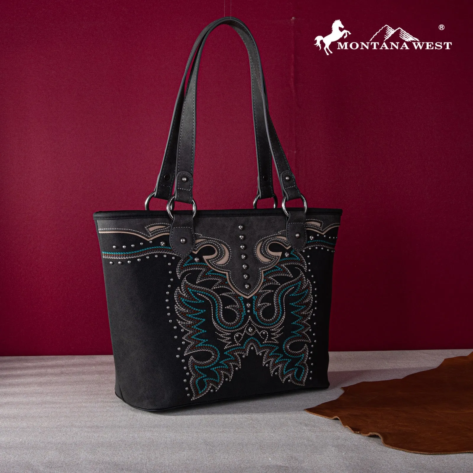 Montana West Embroidered Collection Concealed Carry Tote