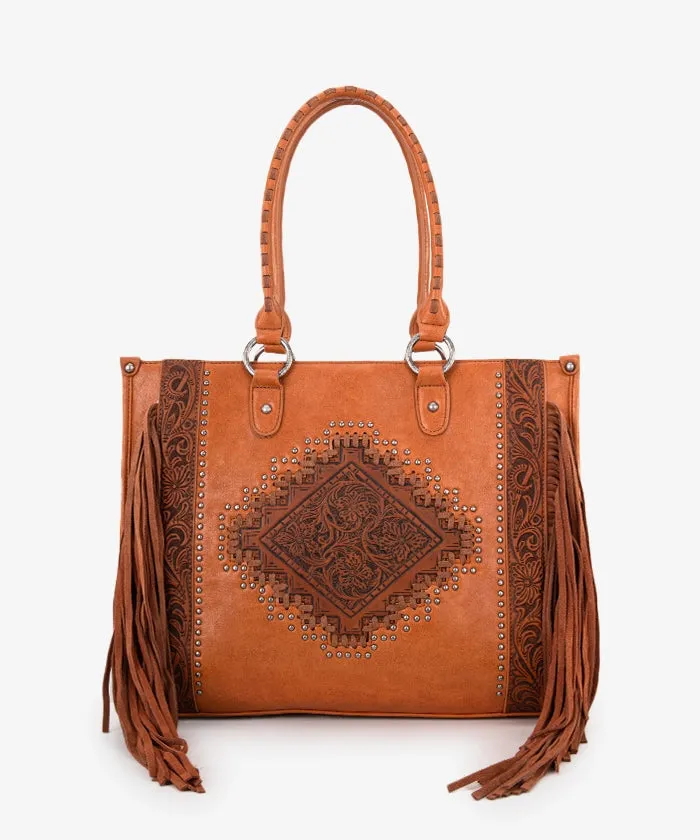 Montana West Hand Coloring Concealed Tote Bag