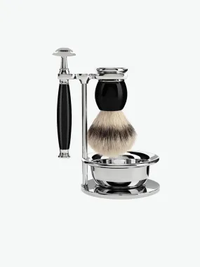 Muhle Sophist Silvertip Fibre Brush and Safety Razor Shaving Set