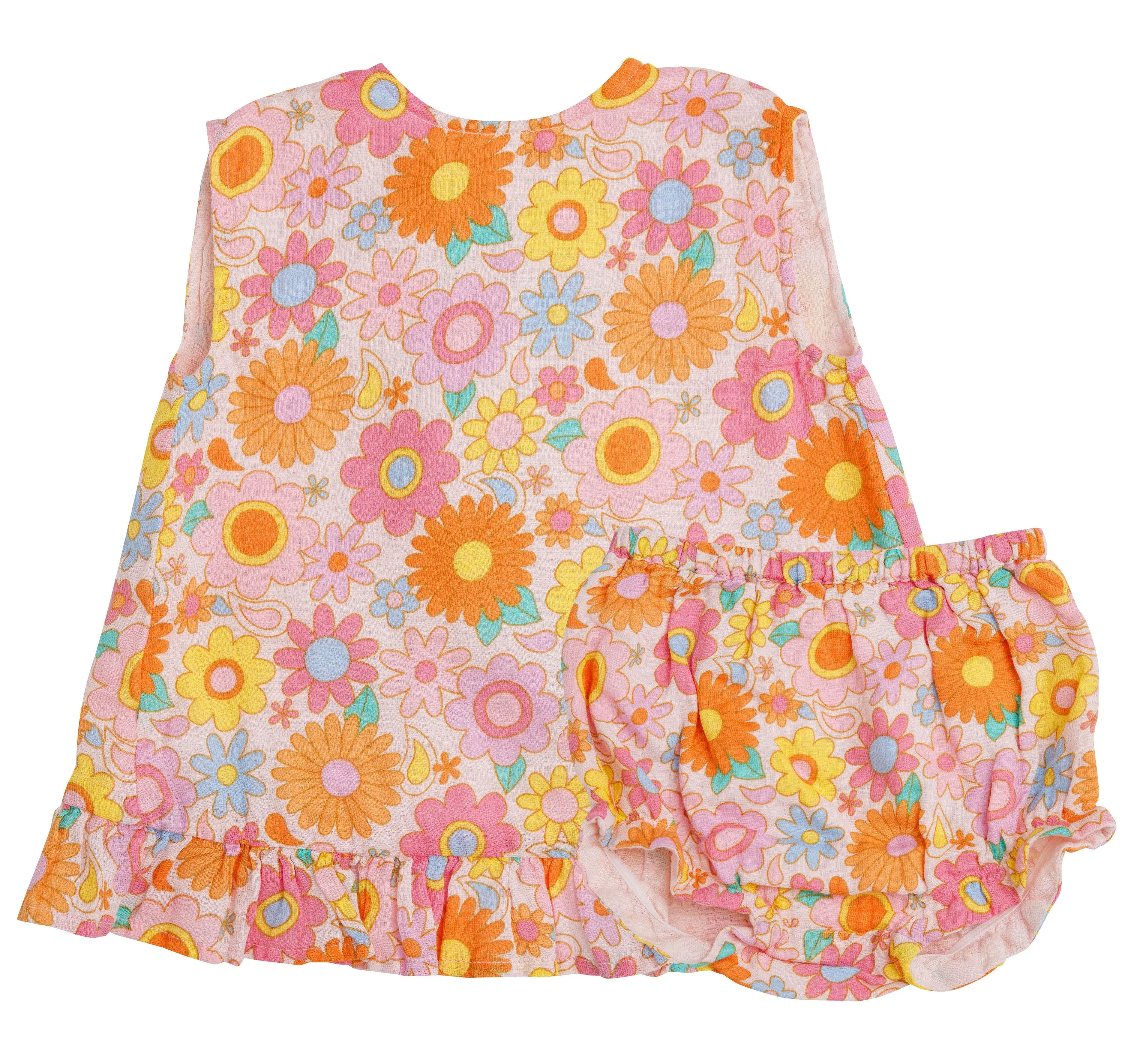 Muslin Ruffle Top & Bloomer