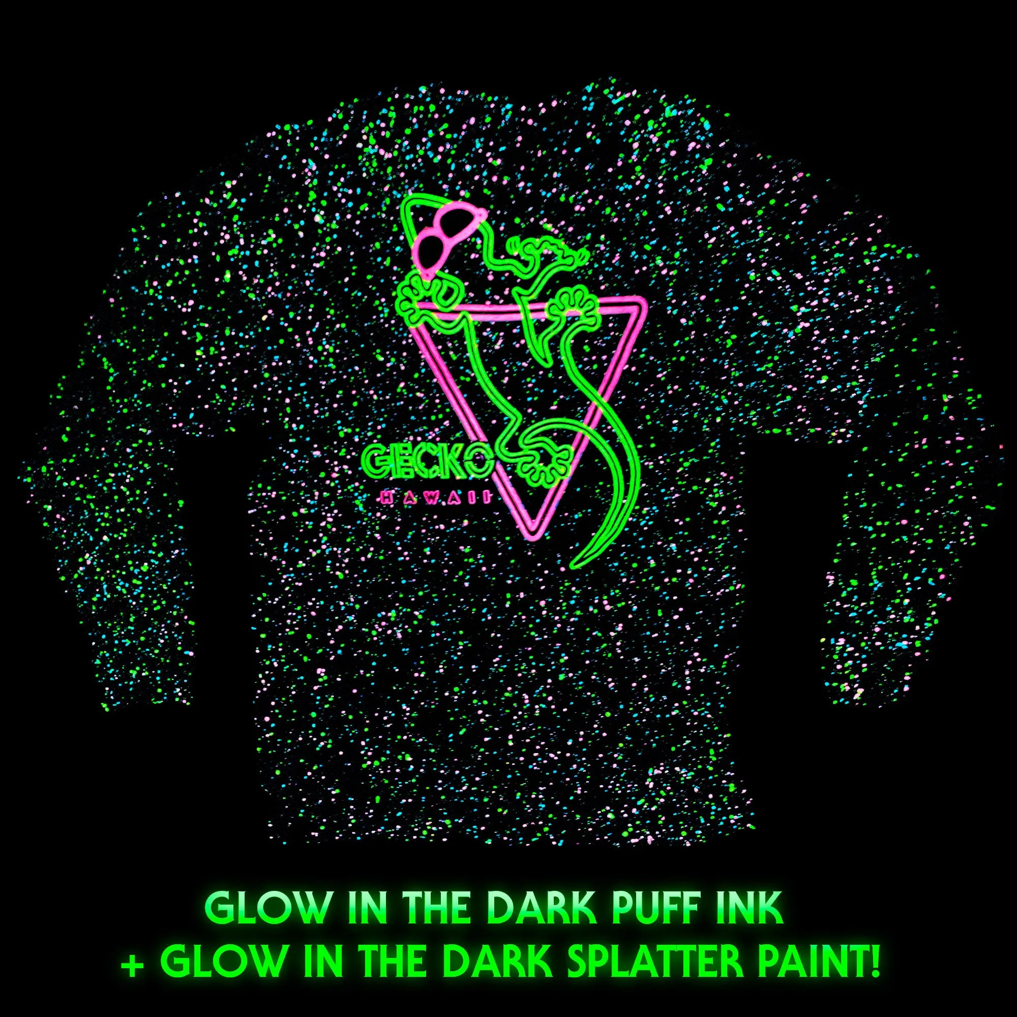 Neon Nightclub Glow-In-The-Dark Retro Splatter