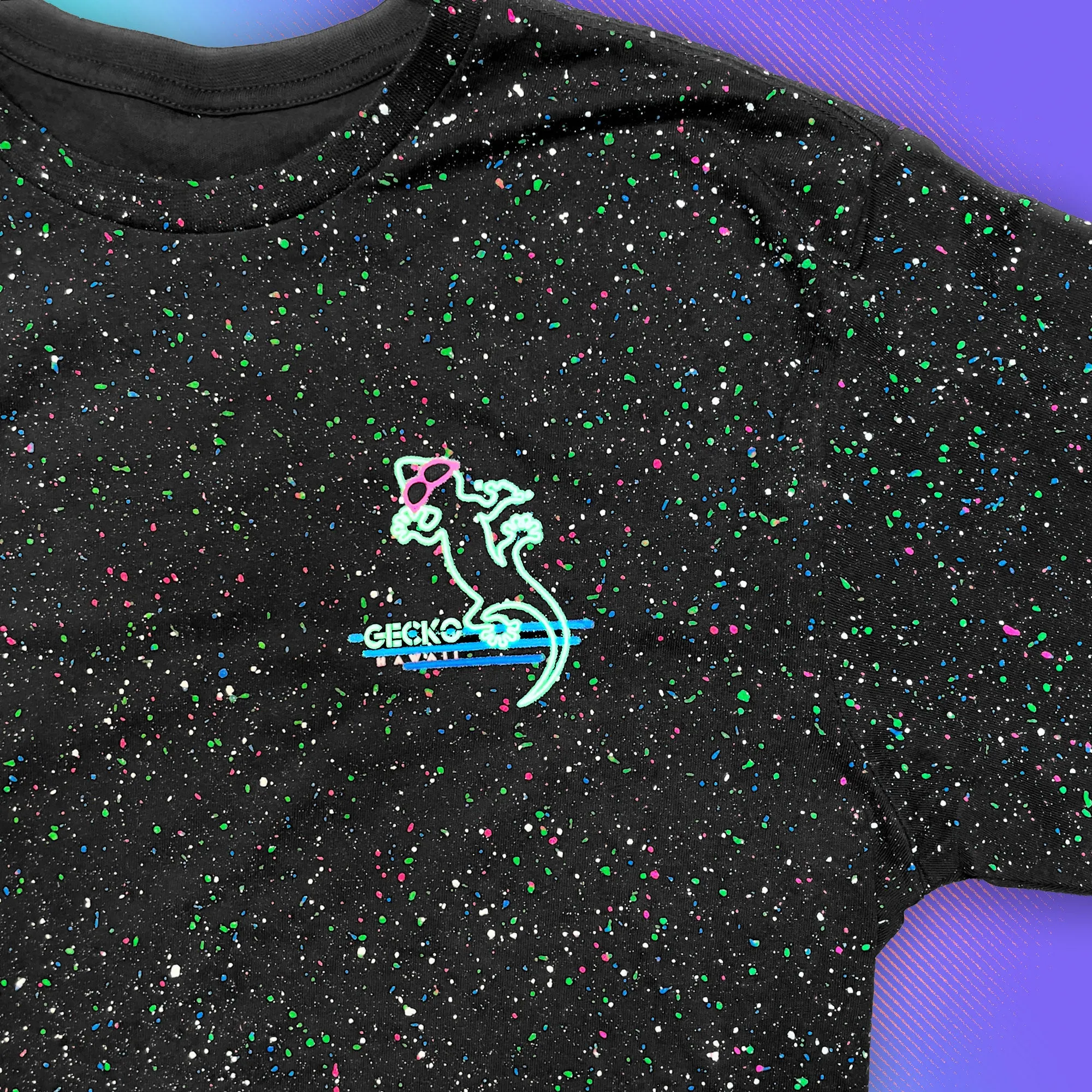 Neon Nightclub Glow-In-The-Dark Retro Splatter