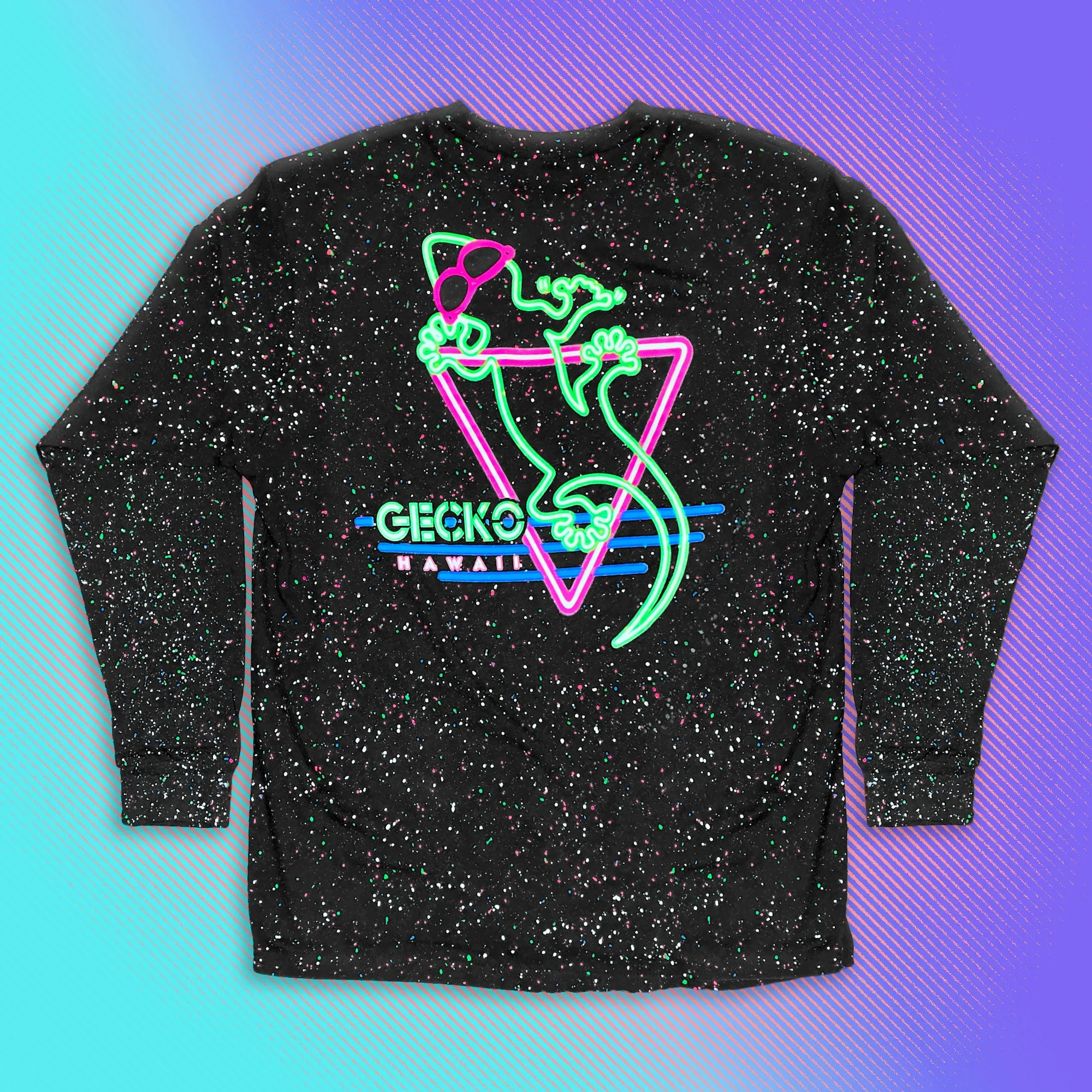 Neon Nightclub Glow-In-The-Dark Retro Splatter