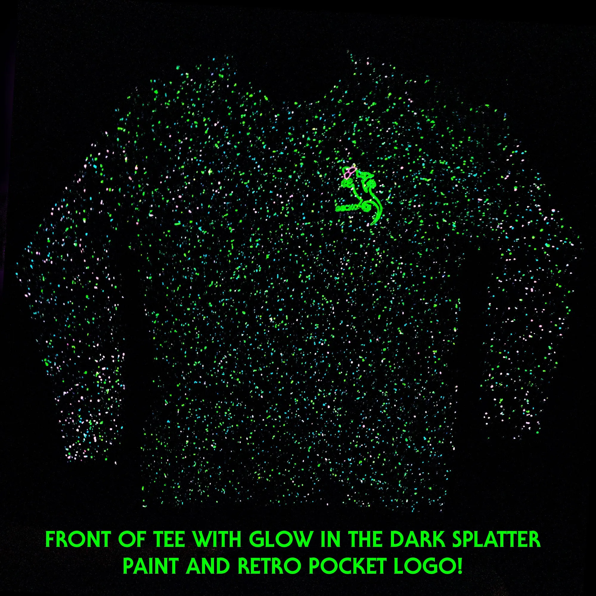 Neon Nightclub Glow-In-The-Dark Retro Splatter