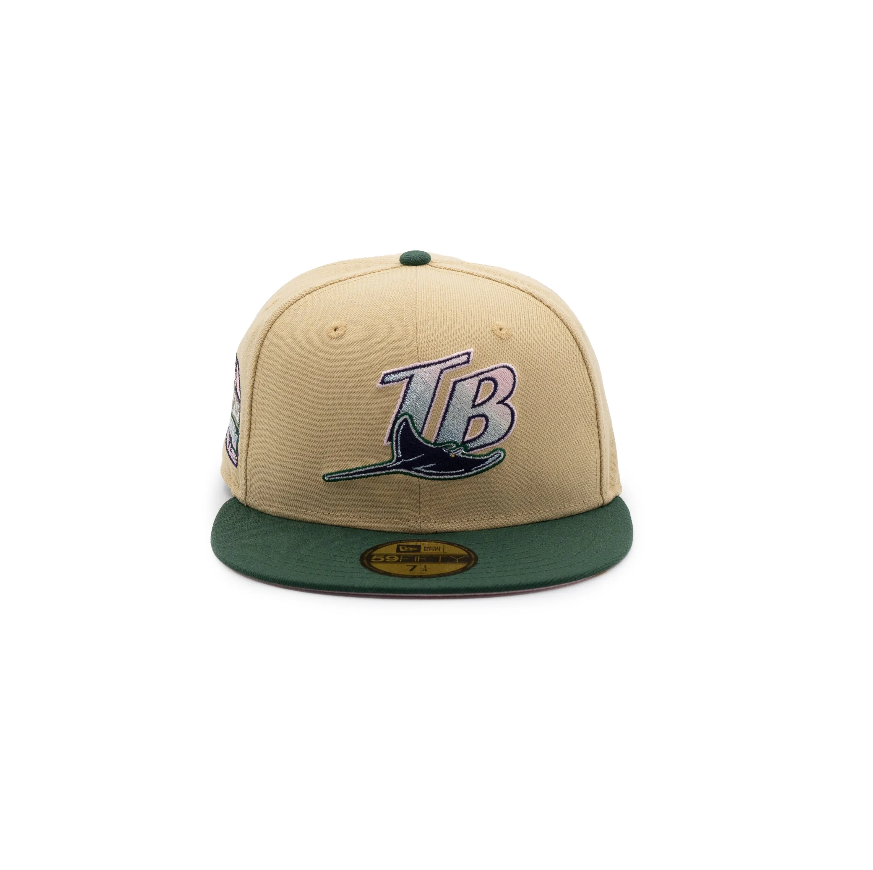 NEW ERA CAP 59FIFTY Tampa Bay Rays Tropicana SIDE PATCH Mothers Days PACK FRSH EXCLUSIVE