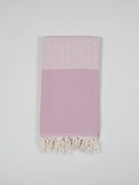 Nordic Dot Hammam Towel, Vintage Pink