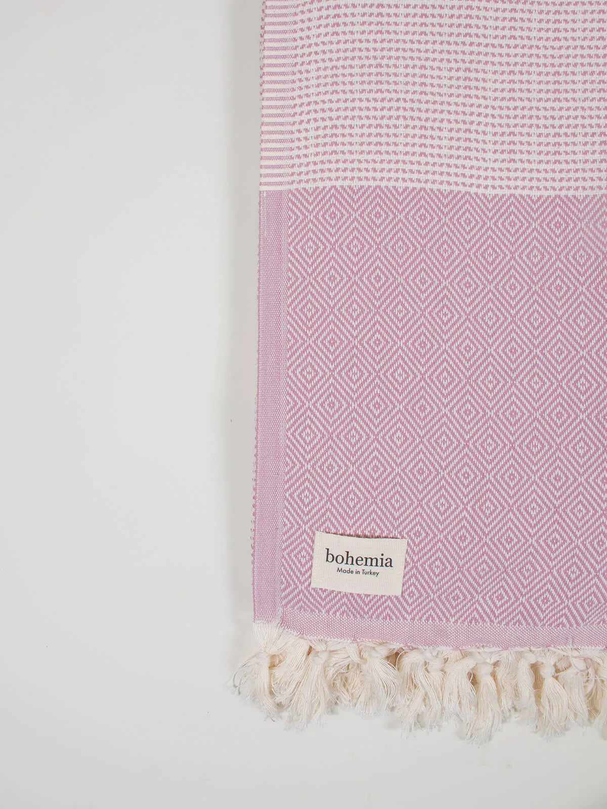 Nordic Dot Hammam Towel, Vintage Pink